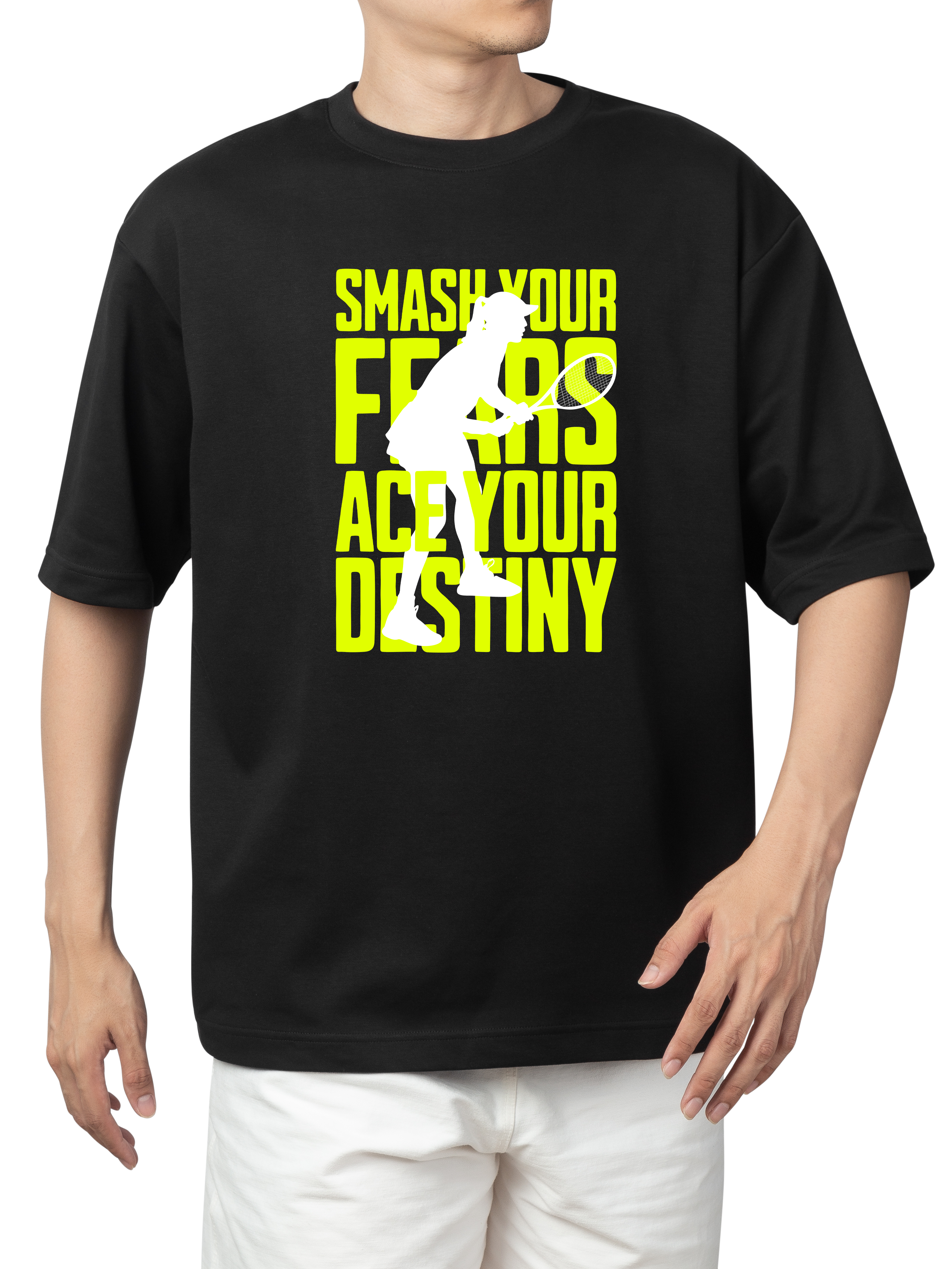 Alfaq Tennis Quotes T-Shirt Design Template T-Shirt